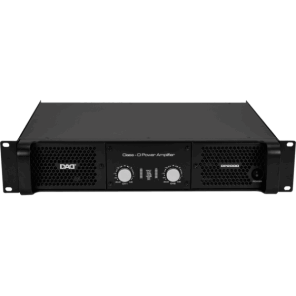DAD DP2000 Δικάναλος ενισχυτής 650/1050 W 8/4 Ohm