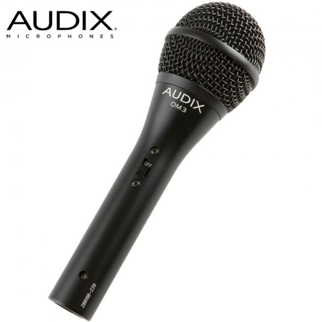 AUDIX OM3S Δυναμικό μικρόφωνο φωνής, με ON/OFF διακόπτη