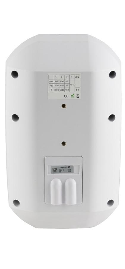 TECNARE P601 παθητικό 2-δρόμων ηχείο εγκαταστάσεων, 60W (AES)- Μαύρο/Λευκό