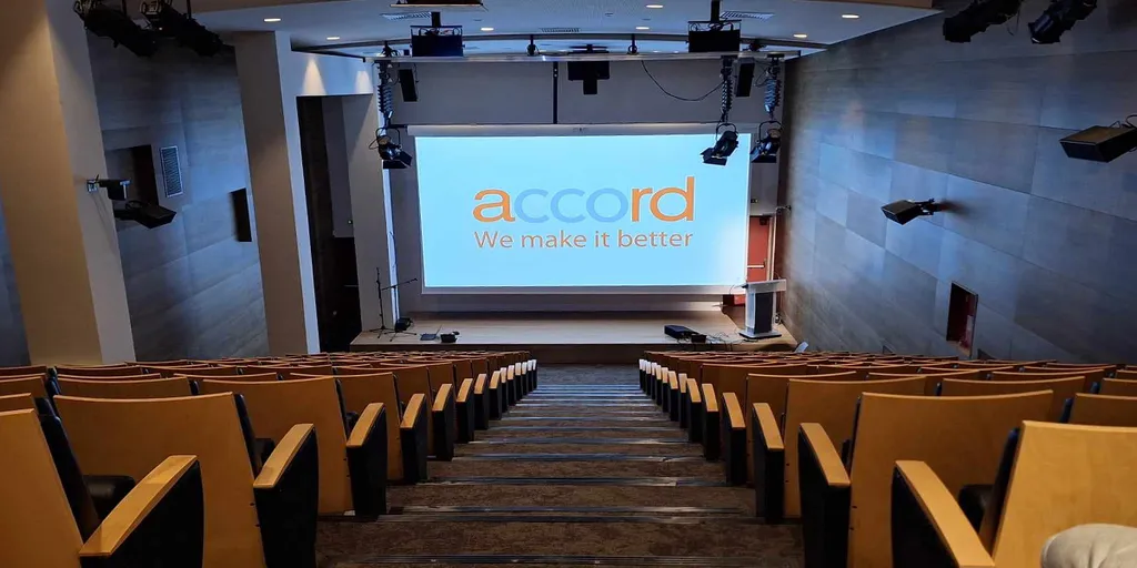 Νέο  Πρότυπο  Auditorium  για  την  ACCORD:  Μια  Υψηλής  Τεχνολογίας  Εγκατάσταση  για  Εκδηλώσεις  και  Συνέδρια.