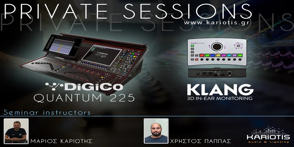 Private sessions  DIGICO QUANTUM  225 + KLANG Immersive  personal mixers