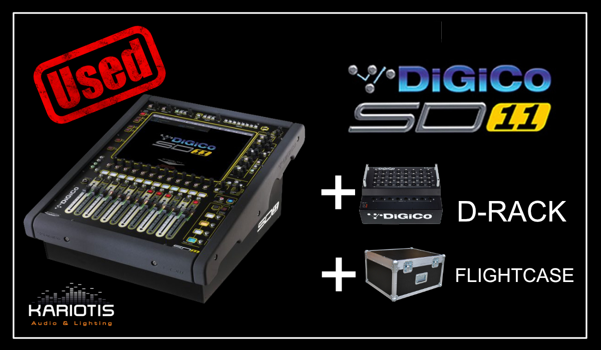 Πώληση Μεταχειρισμένης DiGiCo SD11 με D-Rack & Flightcase