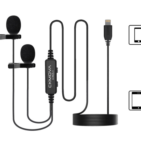 CKMOVA LCM2LD ΔΙΠΛΟ OMNIDIRECTIONAL ΜΙΚΡΟΦΩΝΟ ΠΕΤΟΥ για Apple συσκευές