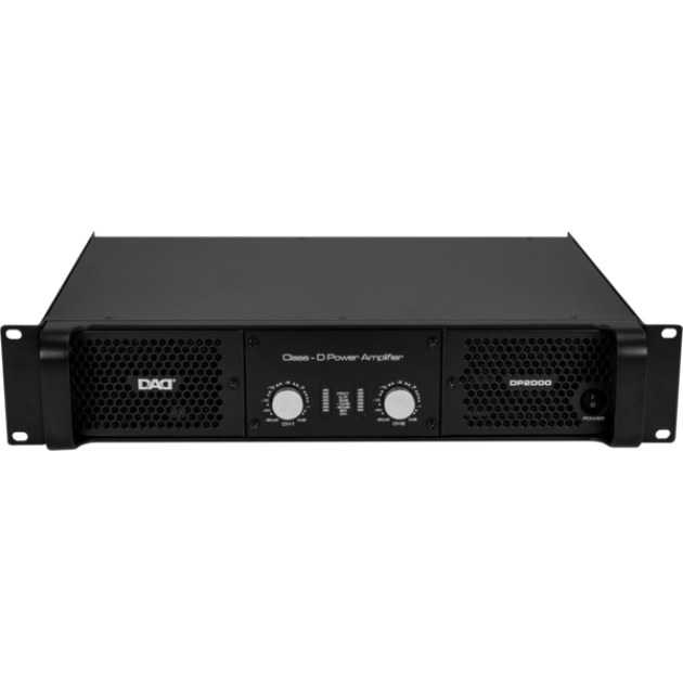 DAD DP2000 Δικάναλος ενισχυτής 650/1050 W 8/4 Ohm