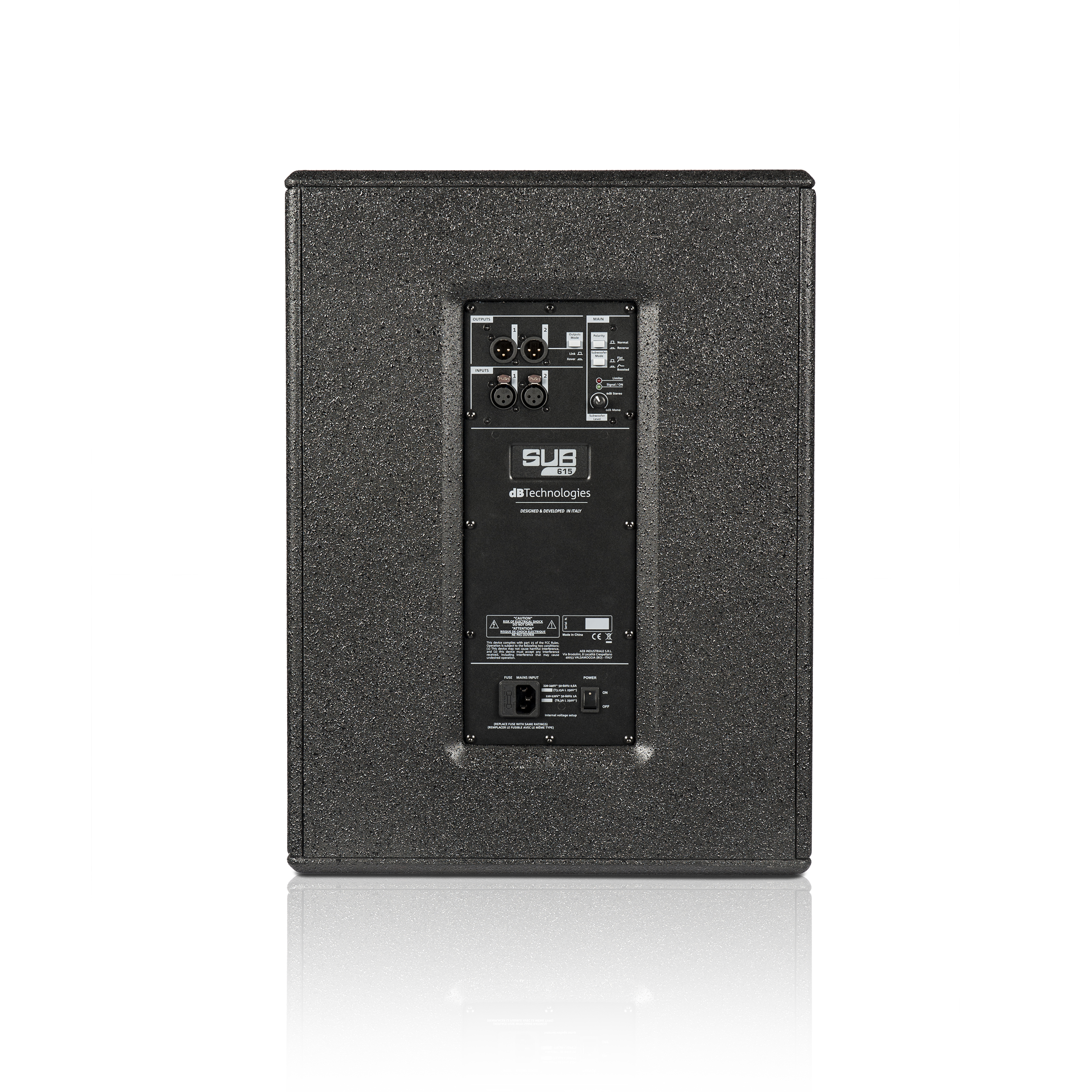 dB Technologies Sub 615. Αυτοενισχυόμενο Subwoofer PA 600W 15"